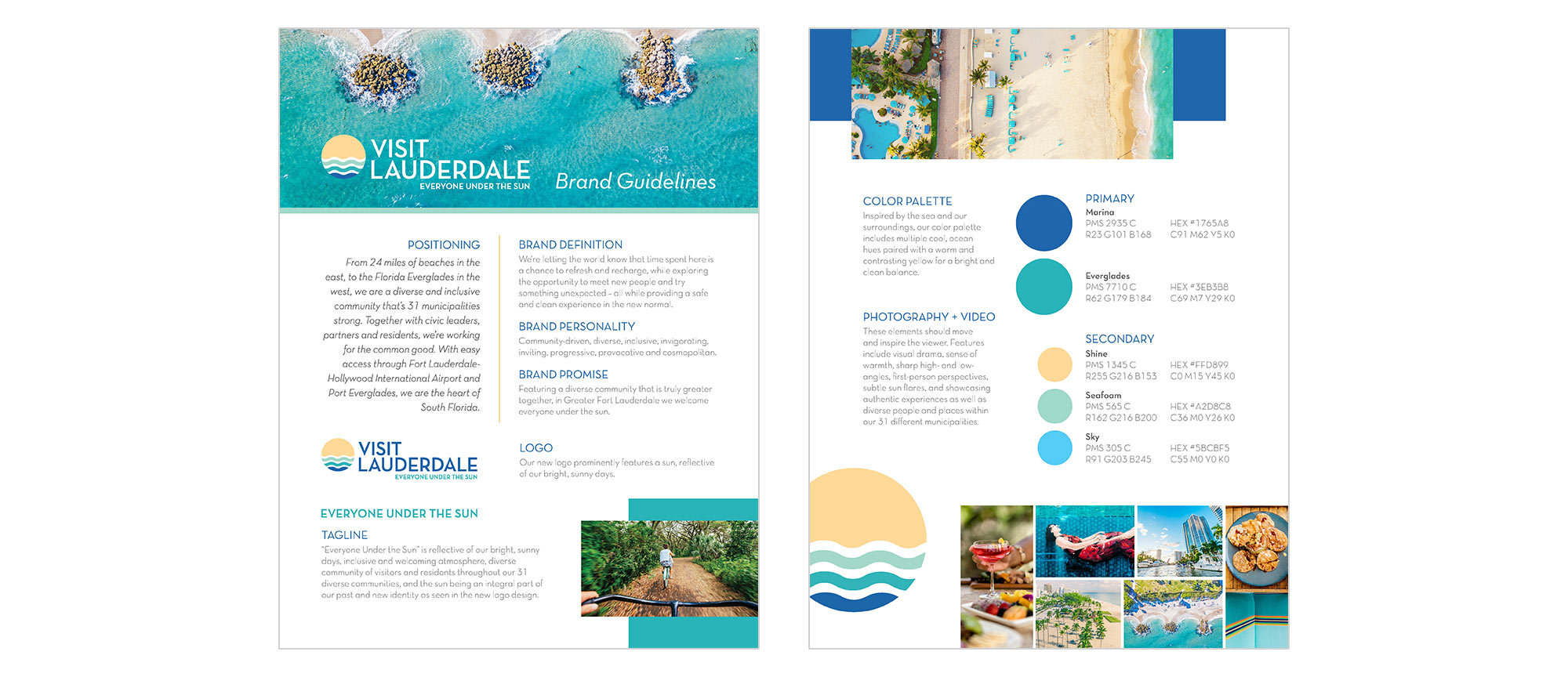 GFL Brand Guideline example pages