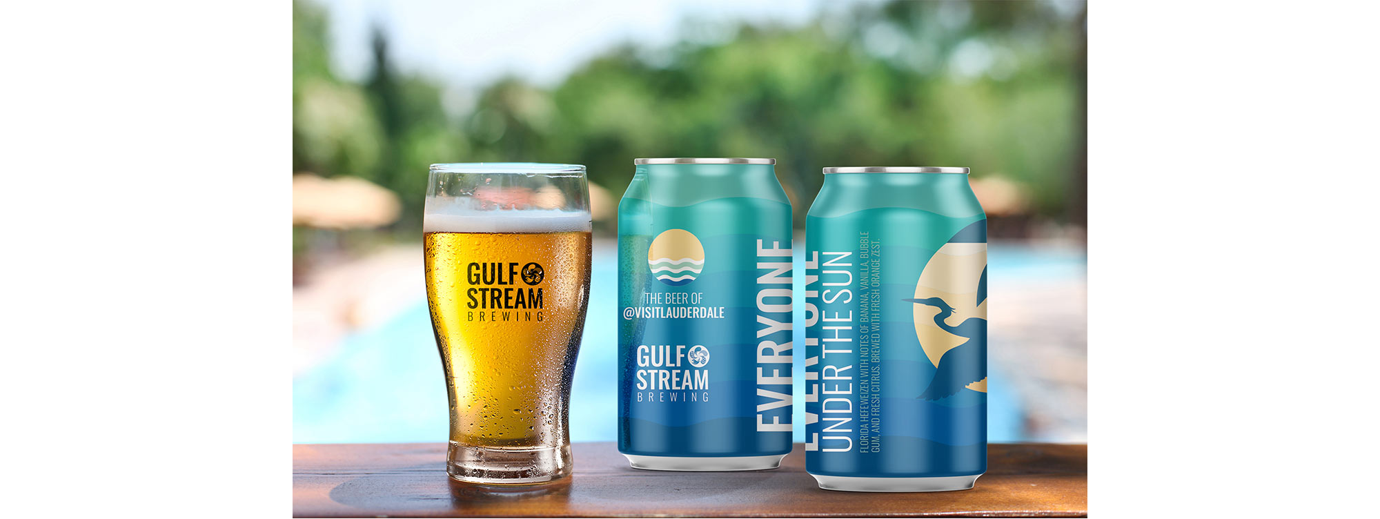 Craft Beer Can Design matching Visit Lauderdale Brand
